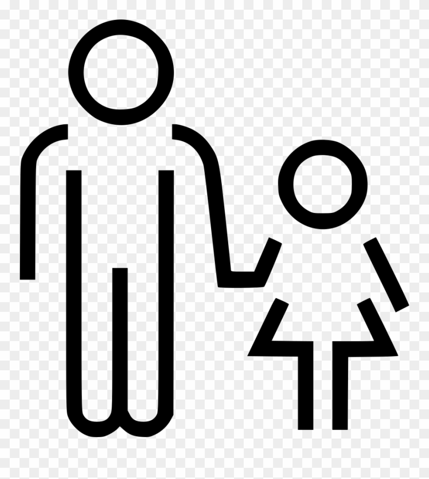 Definition Svg Father Svg Royalty Free Stock - Father And Daughter Icon Clipart