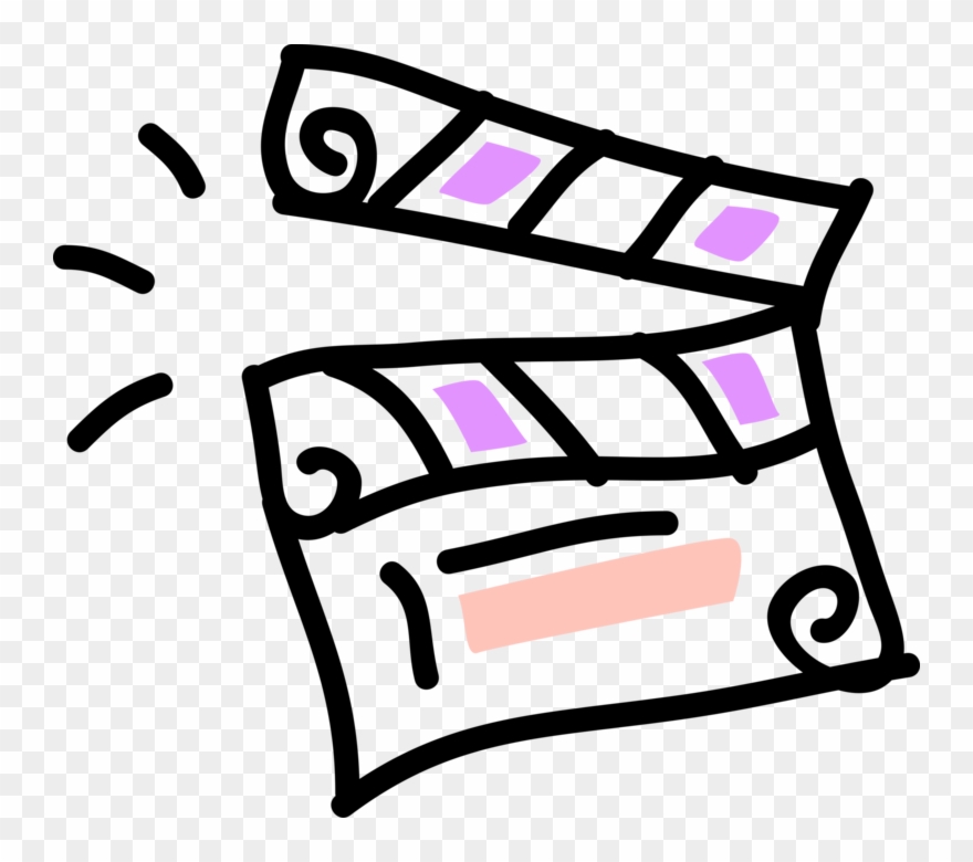 Vector Illustration Of Filmmaking And Video Production Clipart