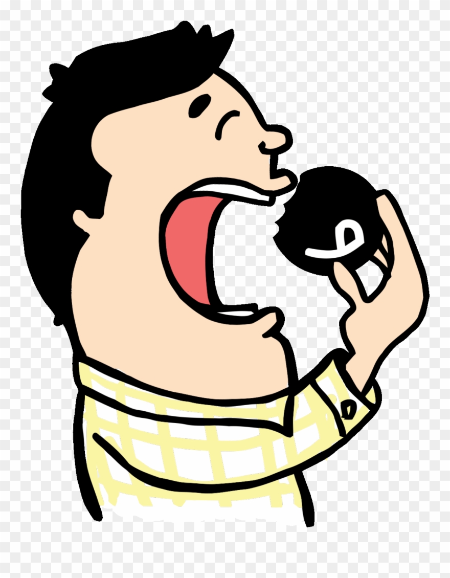 Fun Eating Sticker By Aquarela - Eating Clipart Gif - Png Download