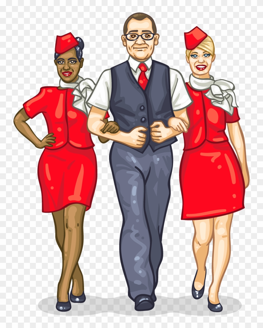 Flight Attendant Clipart