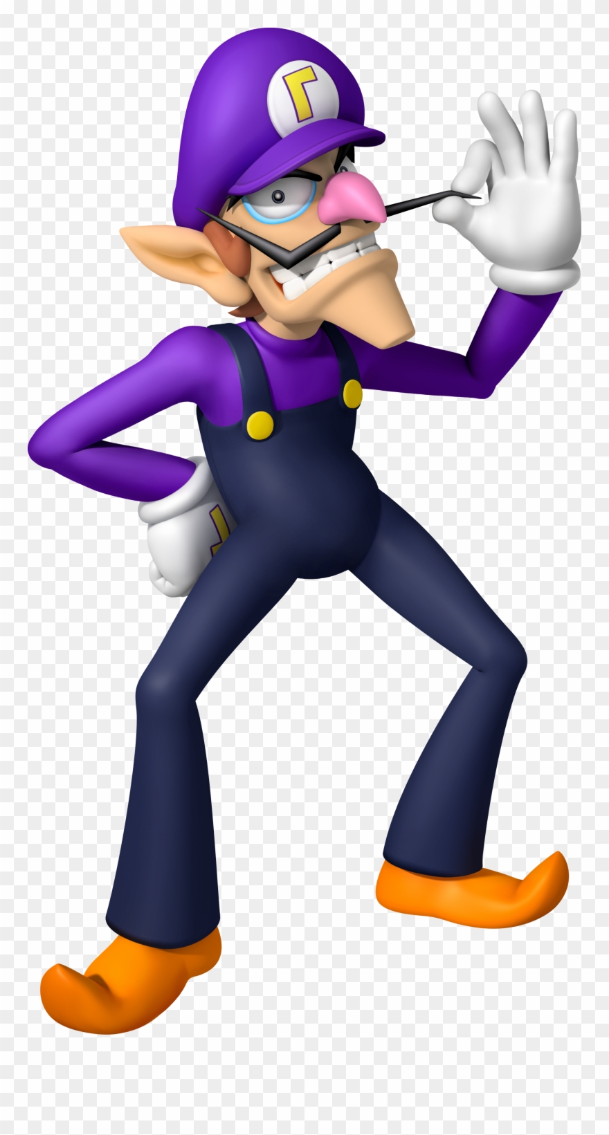 Island Tour Waluigi Artwork - Mario Bros Waluigi Clipart