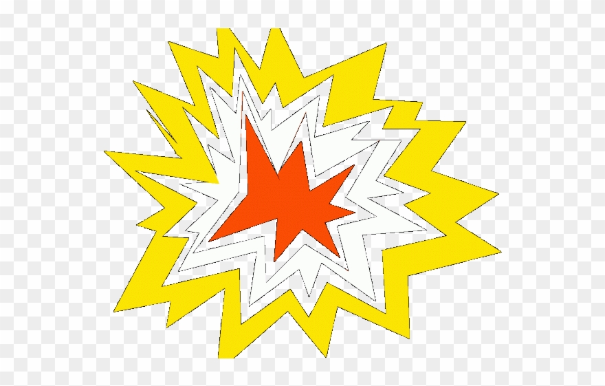 Nuclear Clipart Cartoon Explosion - Clip Art - Png Download