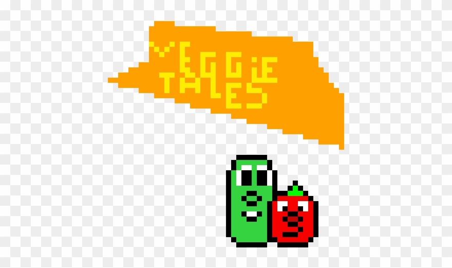Veggie Tales - Veggie Tales Pixel Art Clipart