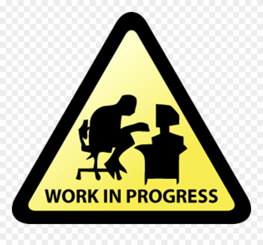 Funny Work In Progress Clipart