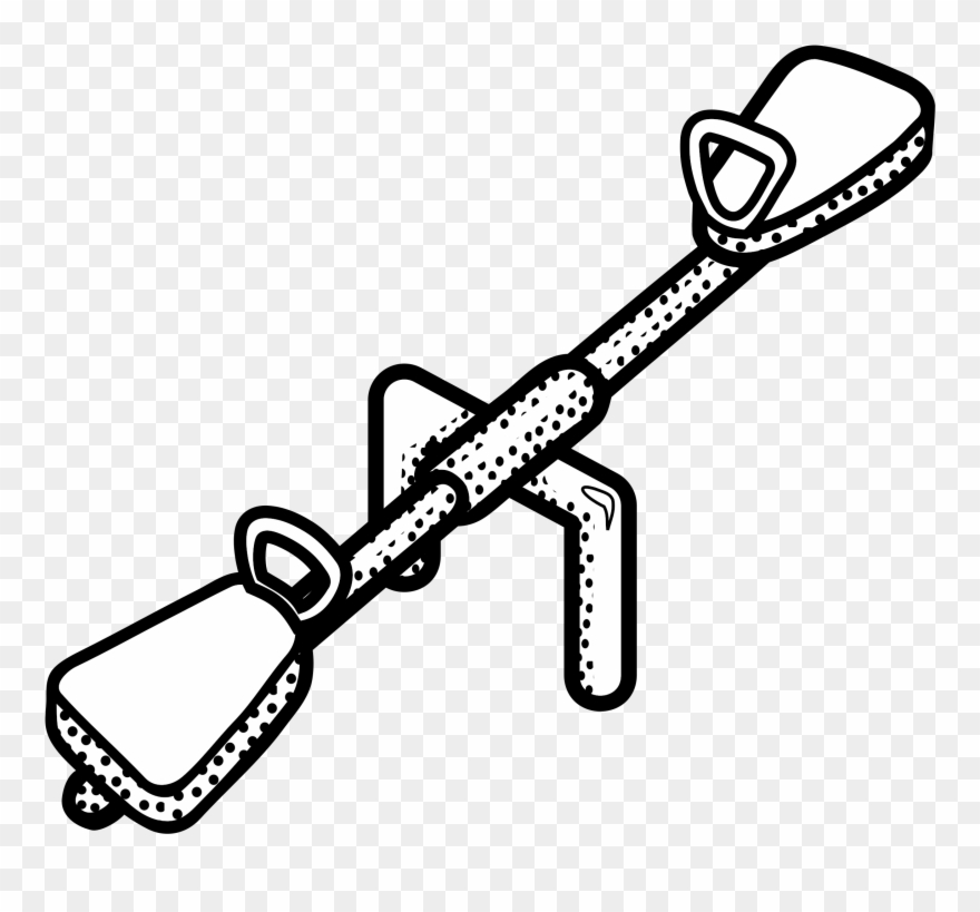 Clipart Seesaw Lineart See Saw Clip Art Equilibrium - Outline Image Of Seesaw - Png Download