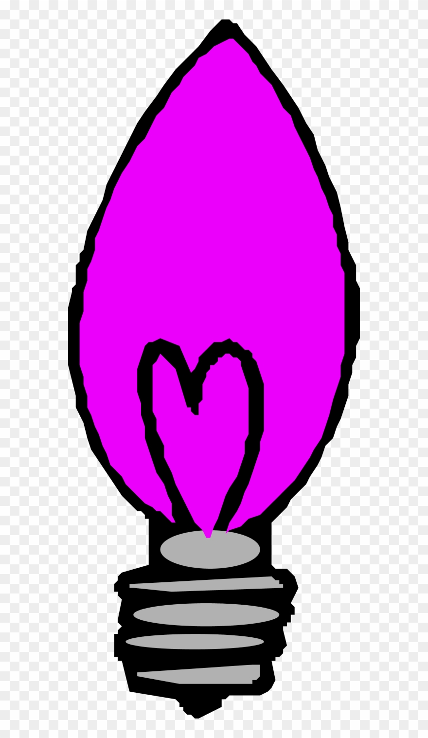 Light Bulb Pointed Vector Clip Art - Light Bulb - Png Download