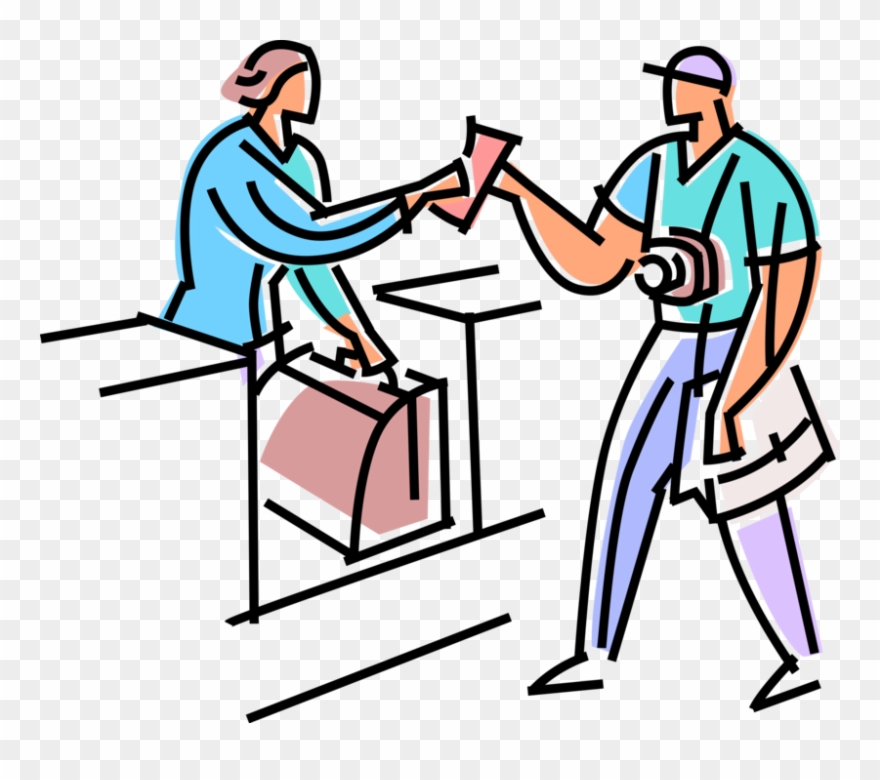 Vector Illustration Of Air Travel Passenger At Airport - Passenger Clipart