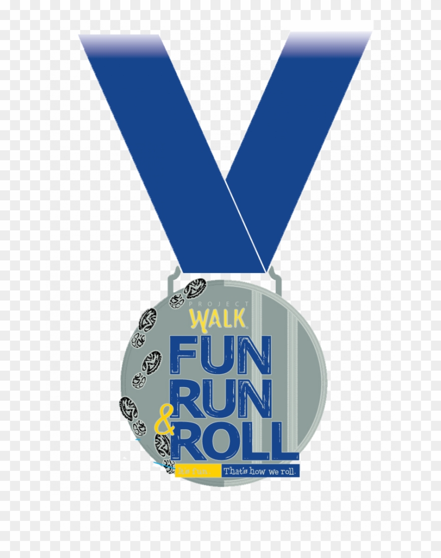 Join Us For The 4th Annual Project Walk Fun Run And - Silver Medal Clipart
