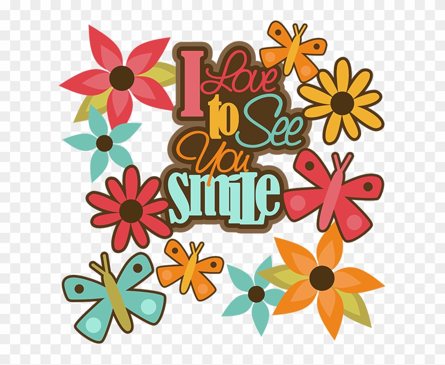 I Love To See You Smile Svg Cut Files Butterfly Svg - Designs By Esther Mousepad Clipart