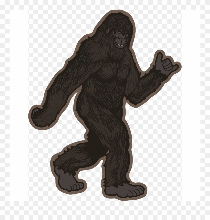 Hang Loose Bigfoot - Bigfoot Transparent Background Clipart