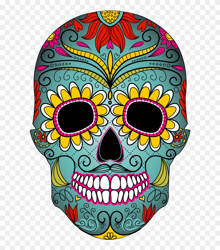 Mxdc Cocina Mexicana Celebrates Day Of The Dead With - Day Of The Dead Skull Clipart - Png Download