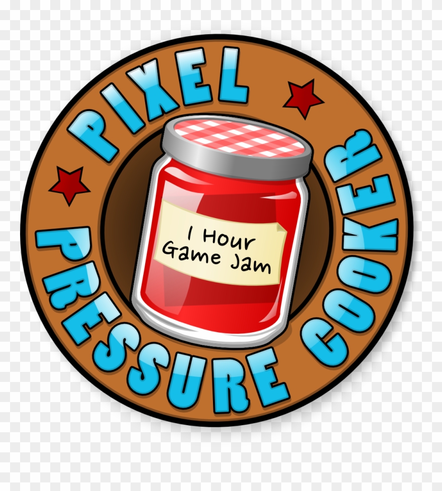 Pixel Pressure Cooker Logo - Pressure Clipart