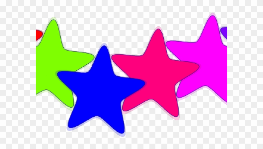 Stars Clipart Divider - Colorful Stars Logo Png Transparent Png