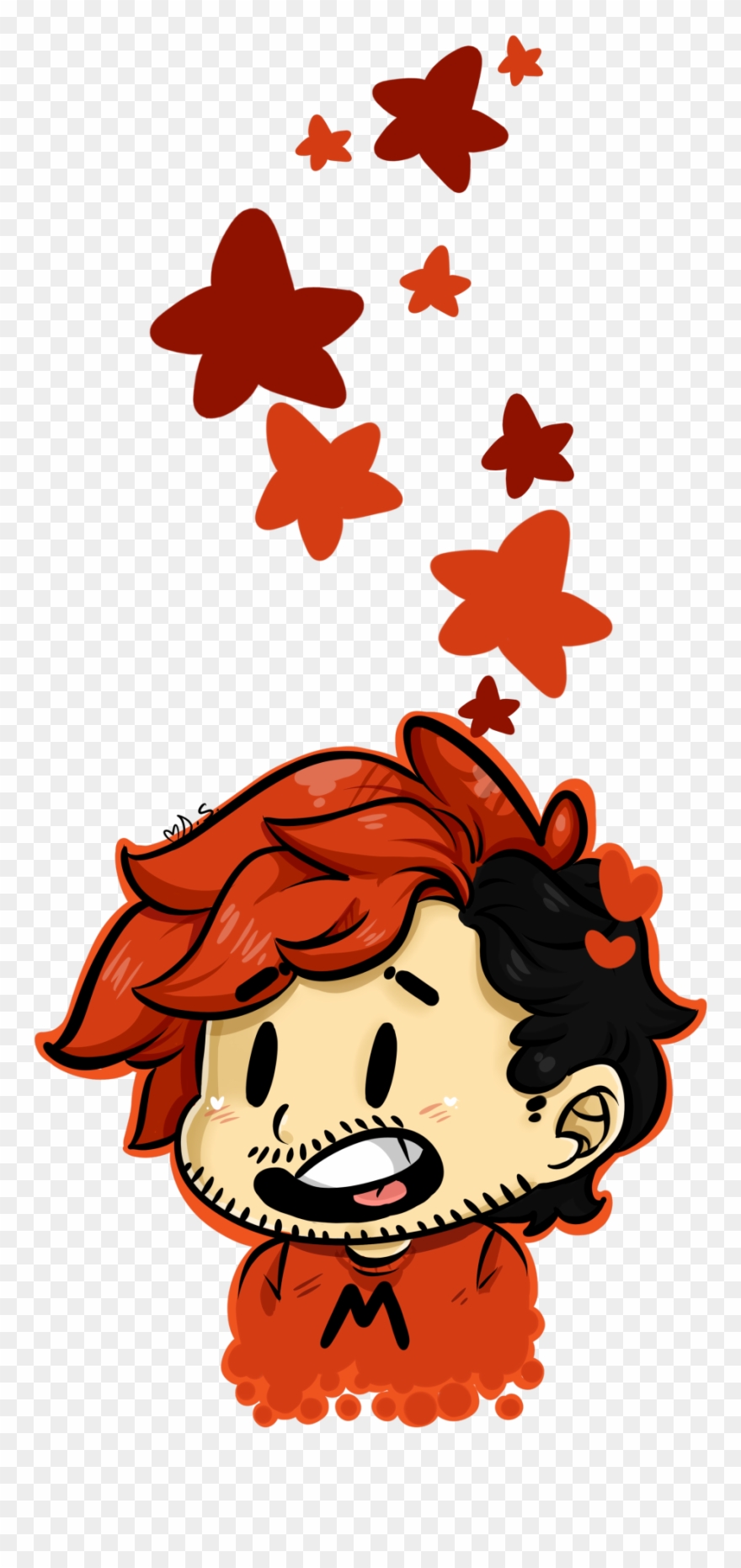 Red Stars Clipart - Kawaii Markiplier Fan Art - Png Download