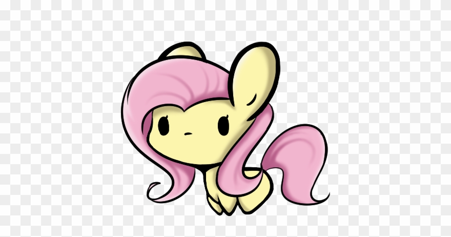 Bleedshark, Chibi, Dead Source, Female, Fluttershy, - Rarity Clipart