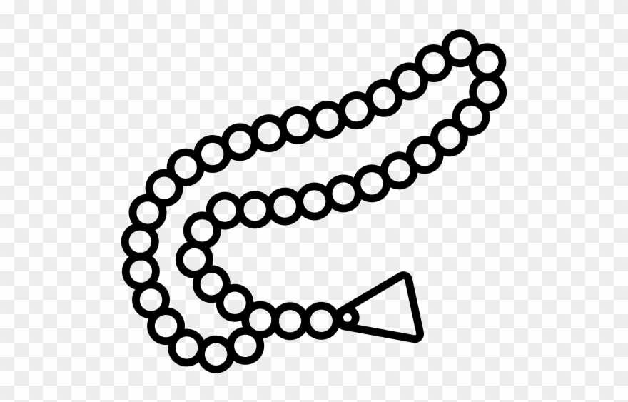 Rosary Rubber Stamp - Clip Art - Png Download