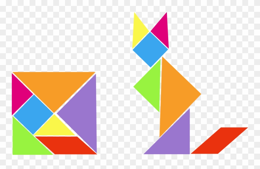 And D With The Help Of A - Plantillas Tangram Para Imprimir Pdf Clipart