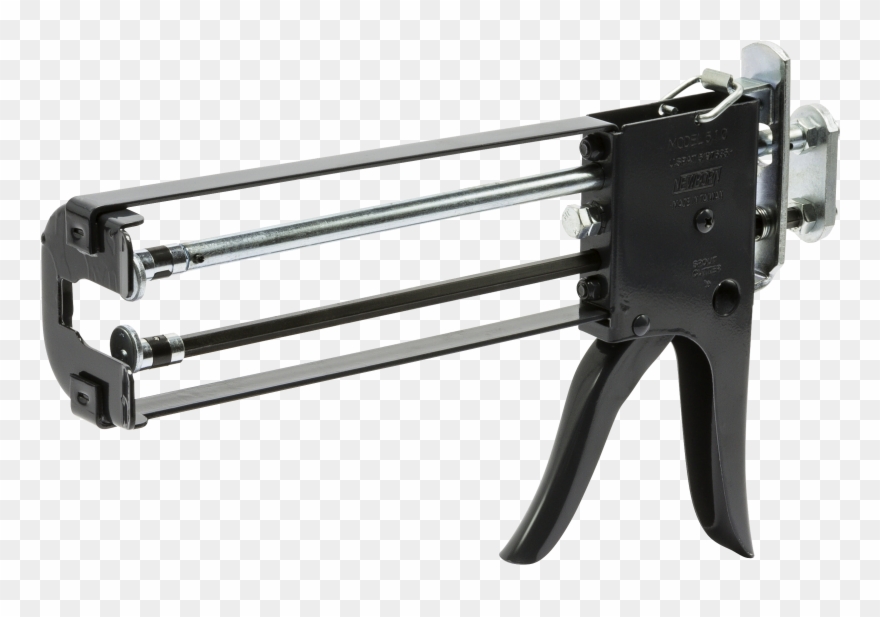 Newborn Caulk Guns Art Deco Style Door Numbers Leaf - Rifle Clipart