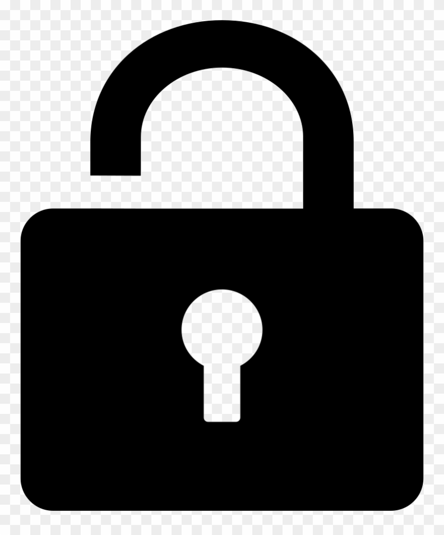 Free Security Icons - Open Lock Icon Png Clipart