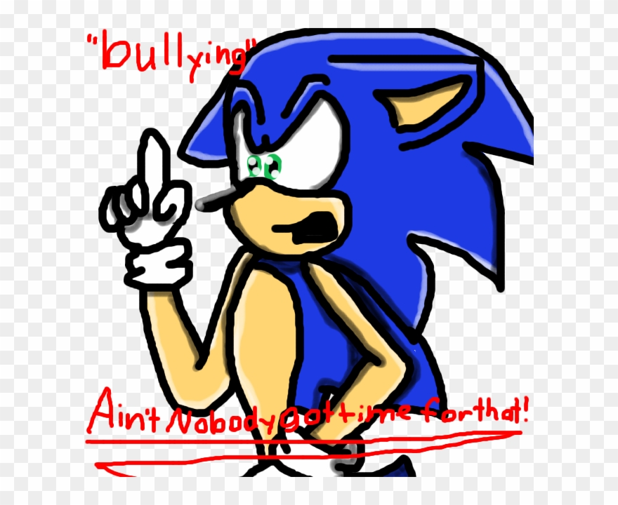 Sonic No Bullying Clipart