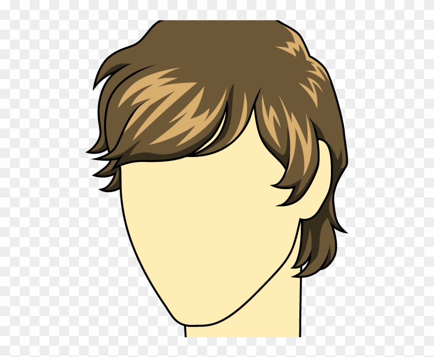 How To Draw Male - Draw Shaggy Hair Clipart