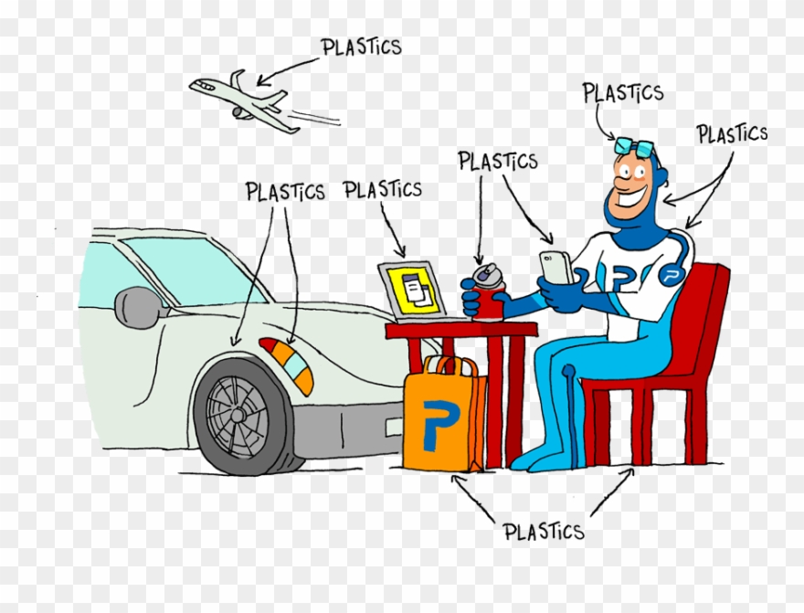 What We Use Plastics For - Cartoon Clipart