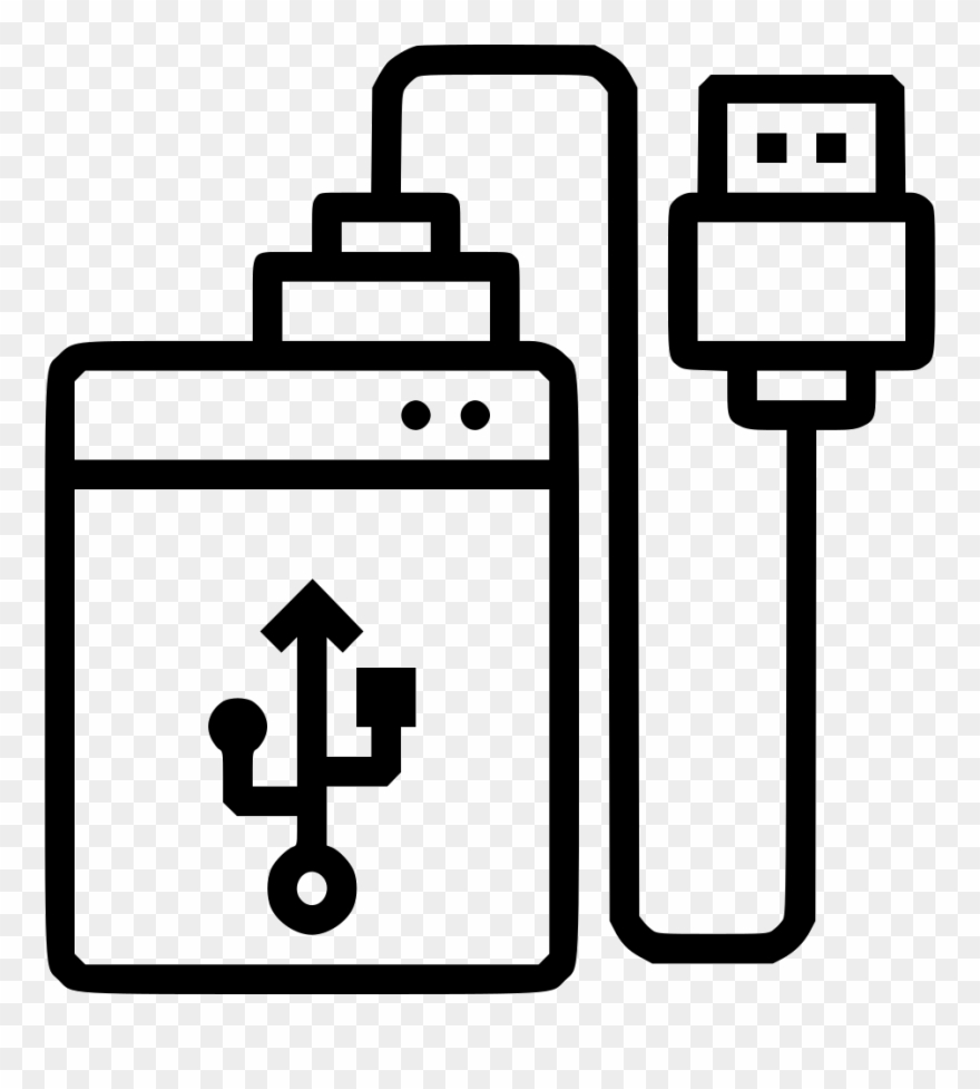 External Hard Disk Hdd Usb Drive Storage Space Memory - External Hard Drive Vector Clipart
