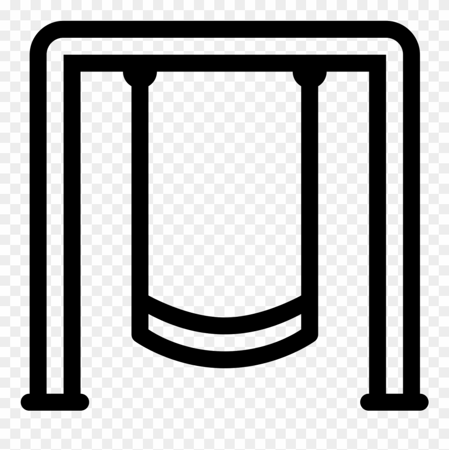 Playground Clipart Swing Set - Png Download