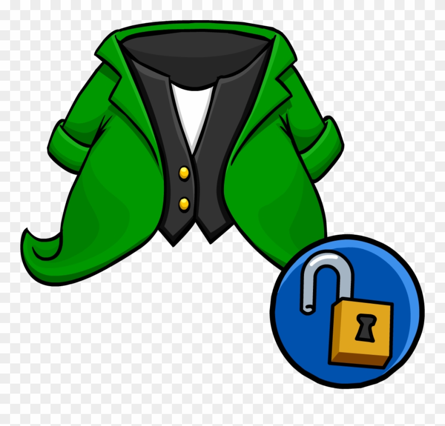 Image Tuxedo Unlockable Icon Png Club Penguin - Leprechaun Suit Clipart Transparent Png