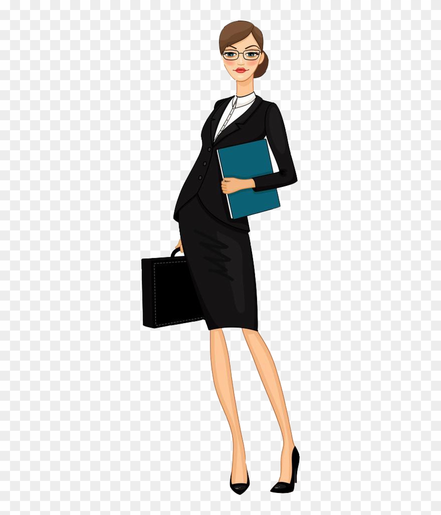 Businessperson Clip Art Work Woman Transprent Png - Деловая Девушка Рисунок Transparent Png