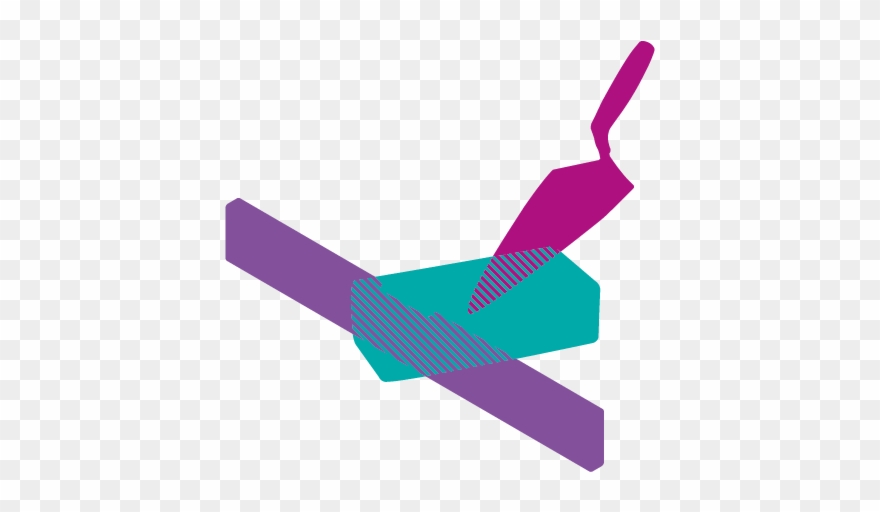 Rb Bus Ill Trowel Brick Spirit Level Rectangle - Brick Clipart