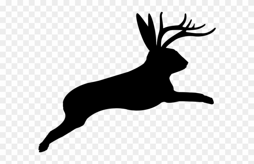 Five Jackalopes Jewelry - Transparent Jackalope Silhouette Clipart