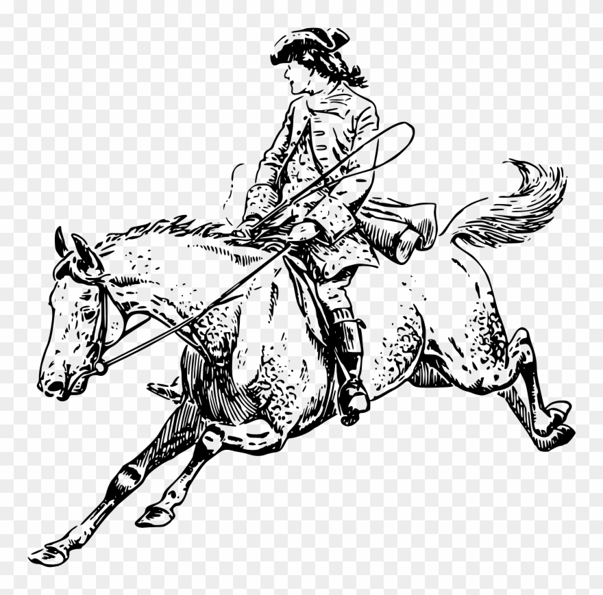 Medium Image - Man On Horse Transparent Clipart