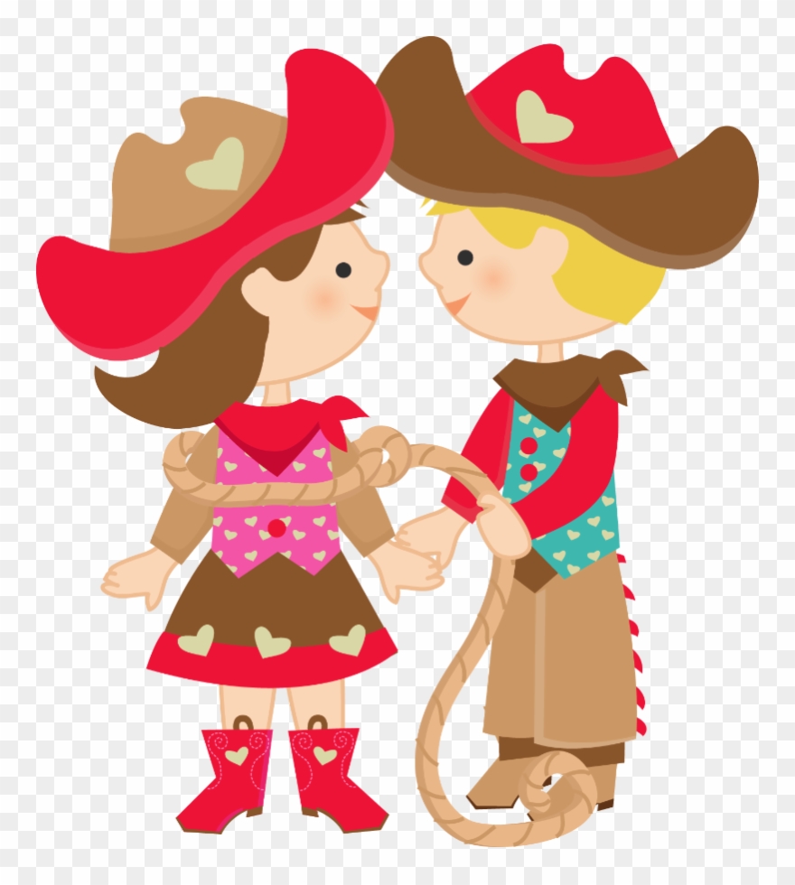 Say Hello - Boneca Desenho Cowboy Clipart