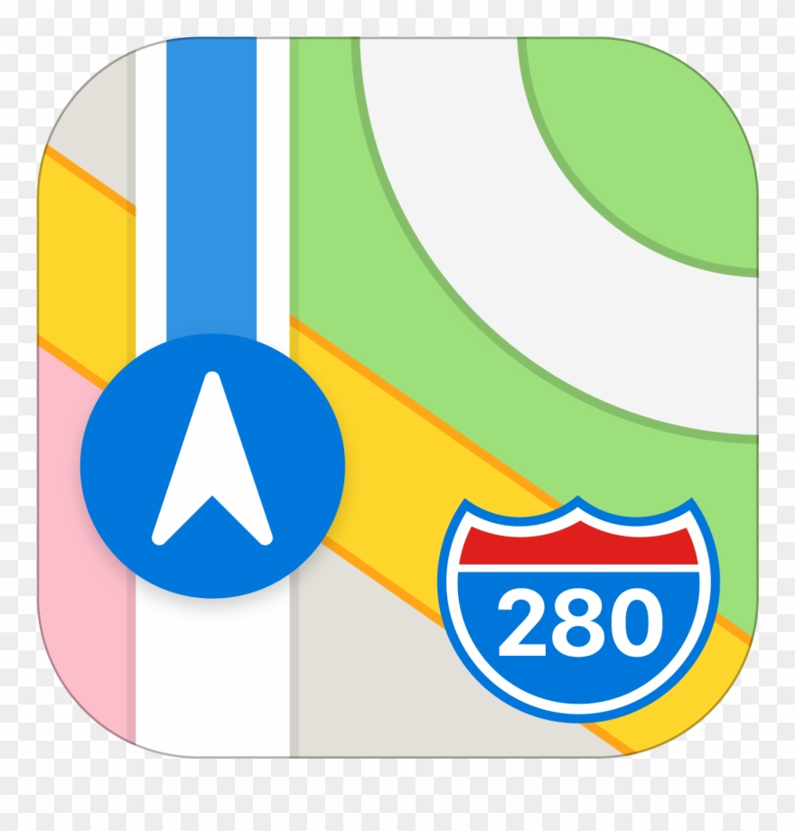 Ios - Apple Maps Icon Clipart
