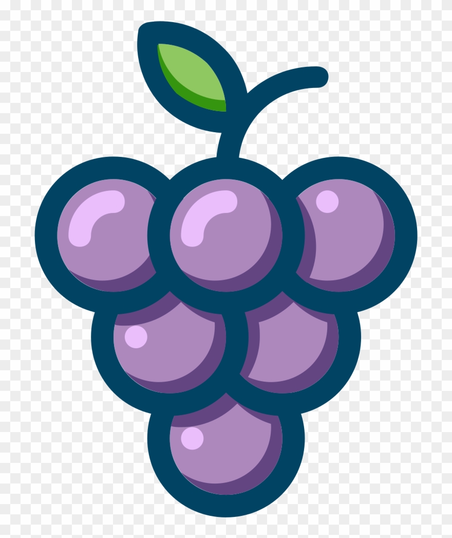 Clip Art Details - Grapes Icon Gif - Png Download