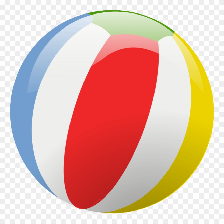 Free Clip Art That&neither Lame Nor Cheesy - Beach Ball Clipart Transparent Background - Png Download