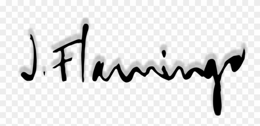 Flamingo Vision - Calligraphy Clipart