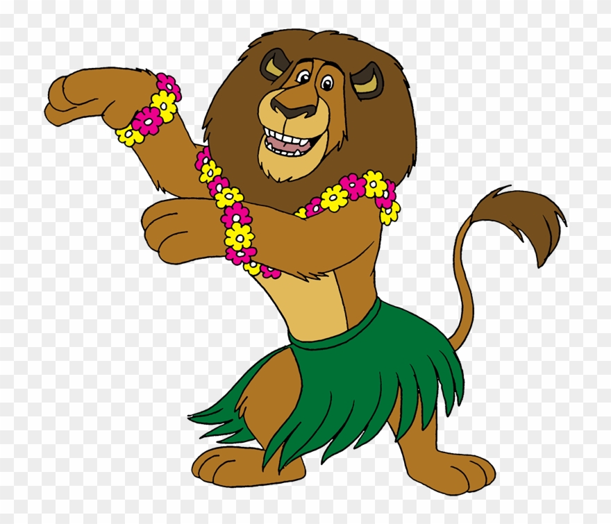 Tropical Hawaiian Hula Dance - Cartoon Pictures Of Hula Dancers Clipart