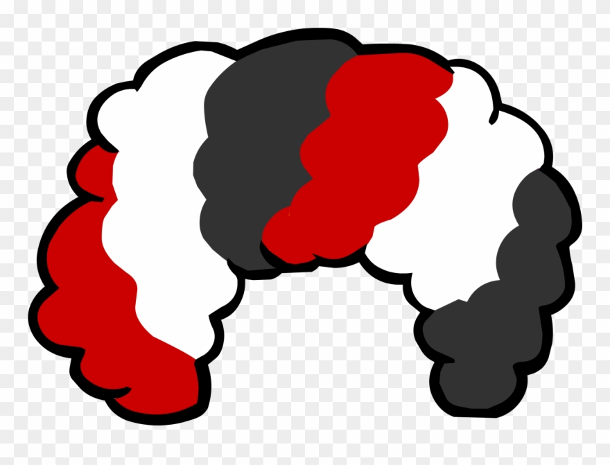 Peluca De Payaso Vector Clipart