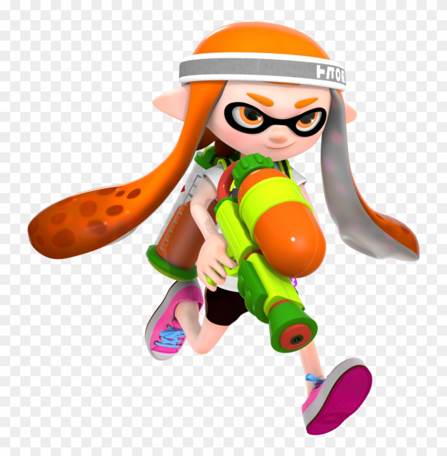 Inkling Girl Png Jpg Freeuse Stock - Splatoon 2 Orange Inkling Clipart