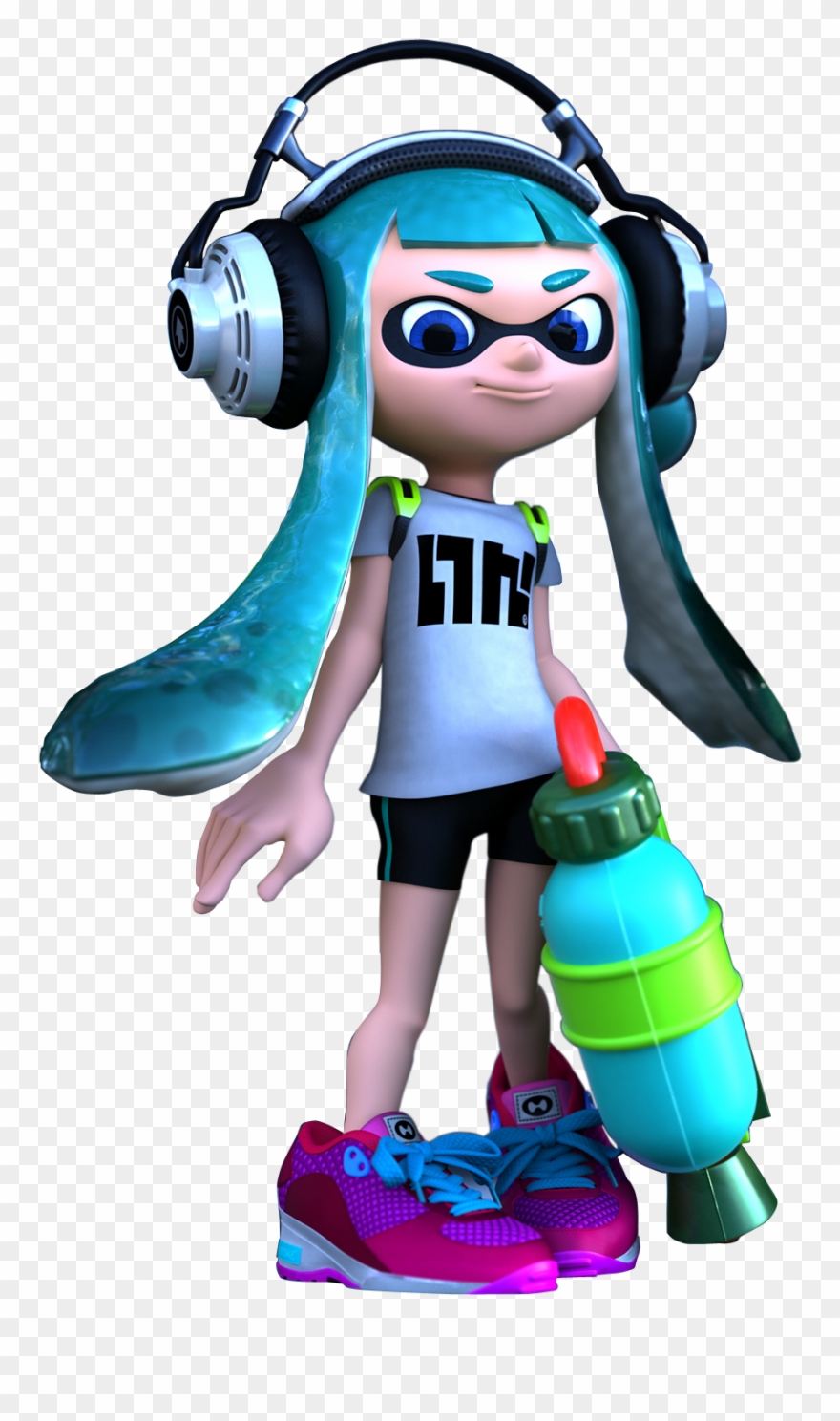 Inkling Girl Png Picture Black And White Download - Splatoon Inkling Girl Blue Clipart