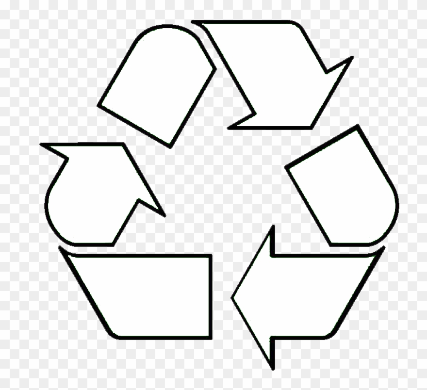 Pnh Recycling Club - White Recycle Symbol Clipart