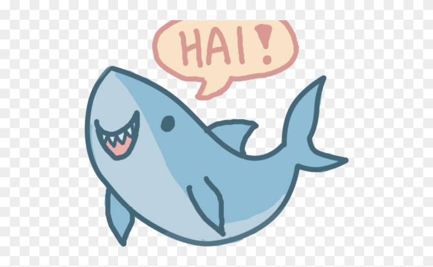 Love Clipart Shark - Cute Cartoon Shark Drawing - Png Download