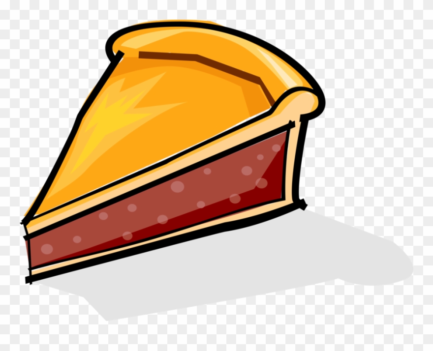 Vector Illustration Of Slice Of Dessert Pie - Torta Vetor Clipart