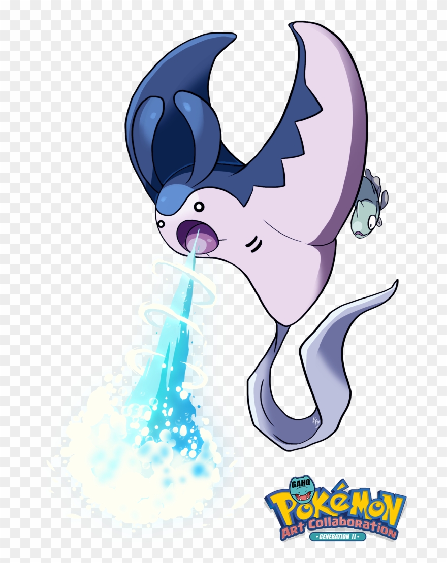 Mantine Used Hydro Pump By Tamarinfrog - Cartoon Clipart