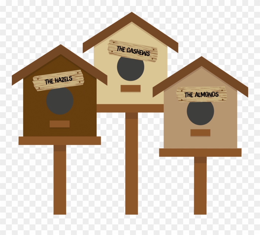 Nut Huts - Cartoon Clipart
