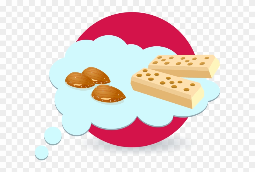 Salty Snacks Like Almonds And Cookies - Cookie Clipart