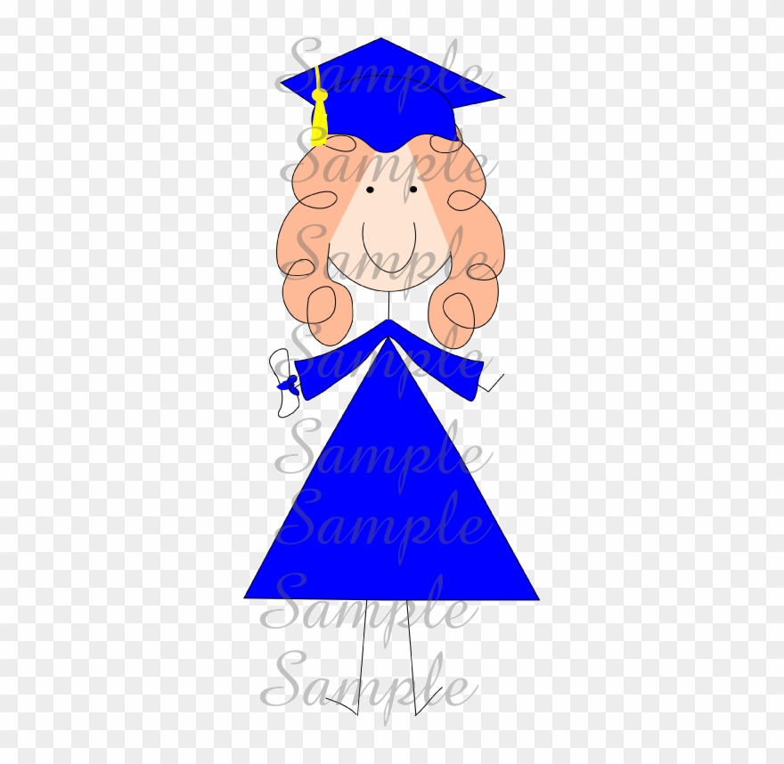 Clip Art Stick Figure Graduation - Free Digi Stamps - Png Download