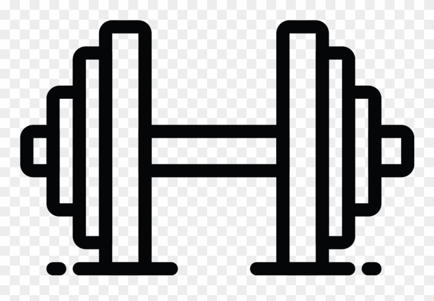 Weight Room - Weights Icon Clipart